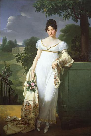 unknow artist Portrait of Felicite-Louise-Julie-Constance de Durfort, Marechale de Beurnonville Sweden oil painting art